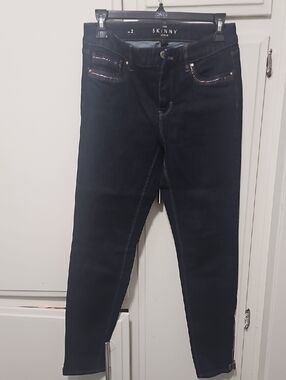 White House Black Market Dark Navy Skinny Jeans
